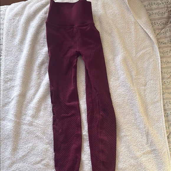 Fabletics Pants - Fabletics SculptKnit Burgundy Leggings